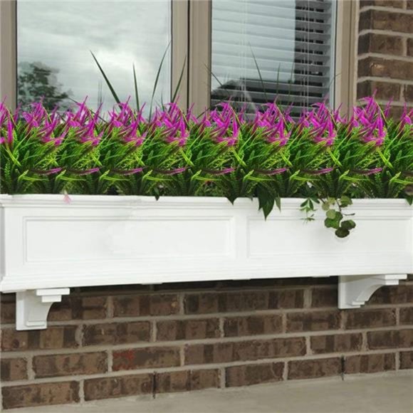 Artificial Outdoor Plant Flowers 8pcs Faux Plastic Plant Fake Flower UVResistant - Picture 6 of 7